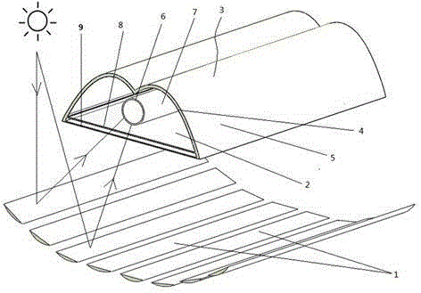 Composite paraboloid solar collector