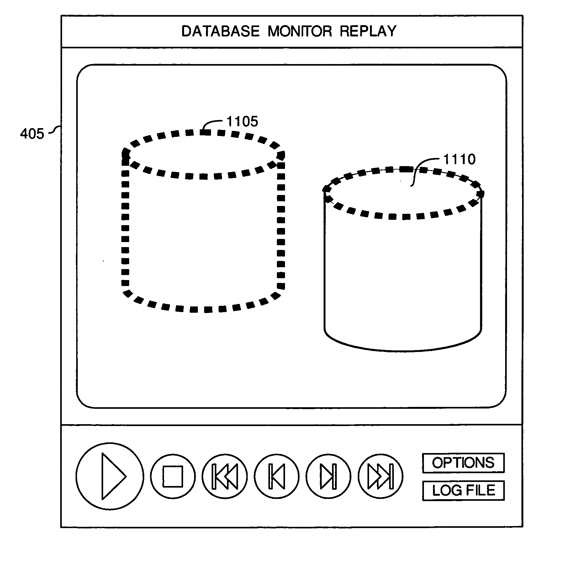 Database monitor replay