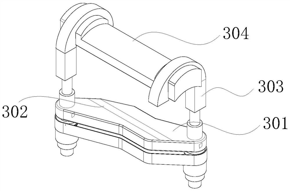 Climbing anti-falling device applied to power transmission line engineering