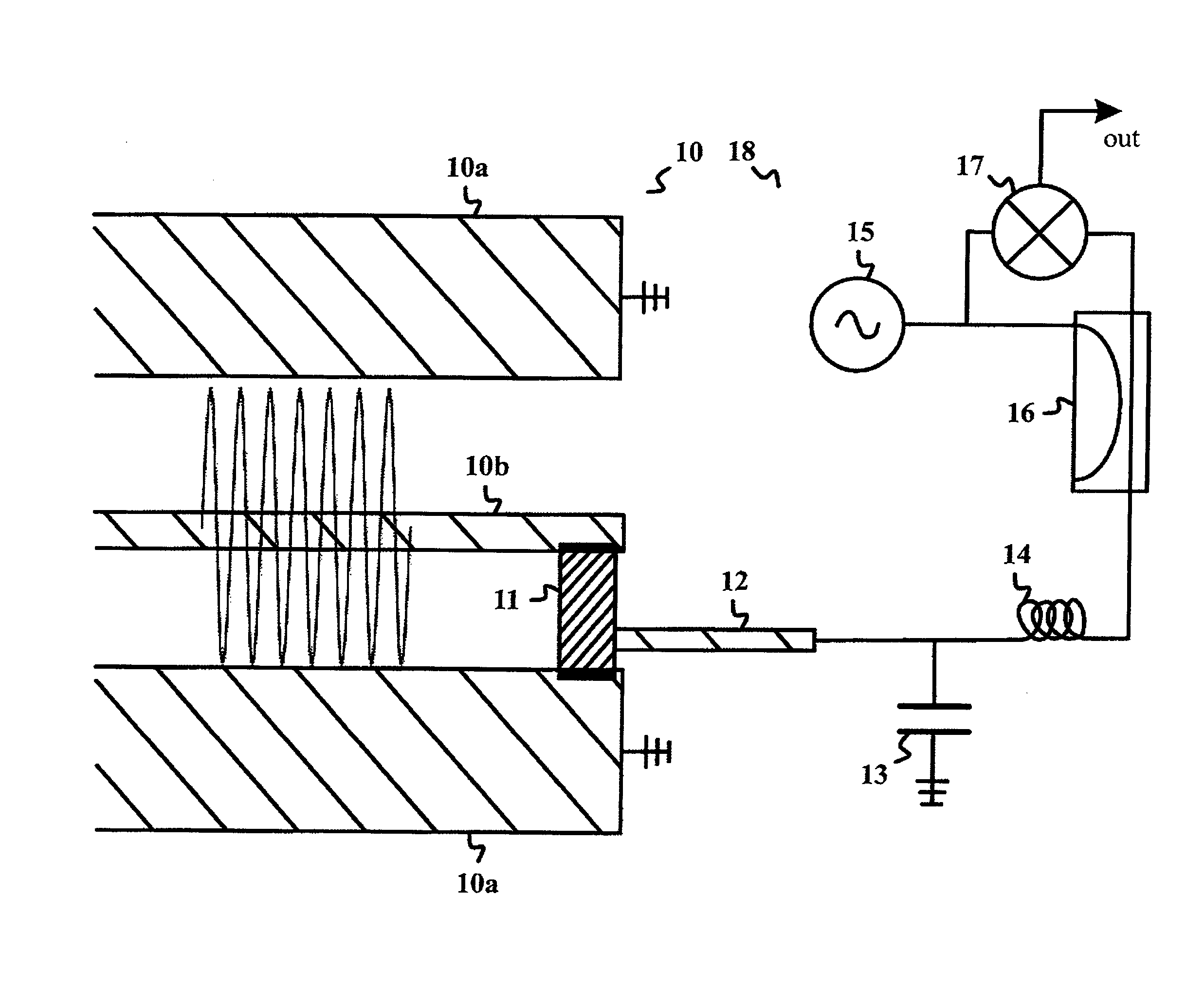 Detector of single microwave photons propagating in a guide