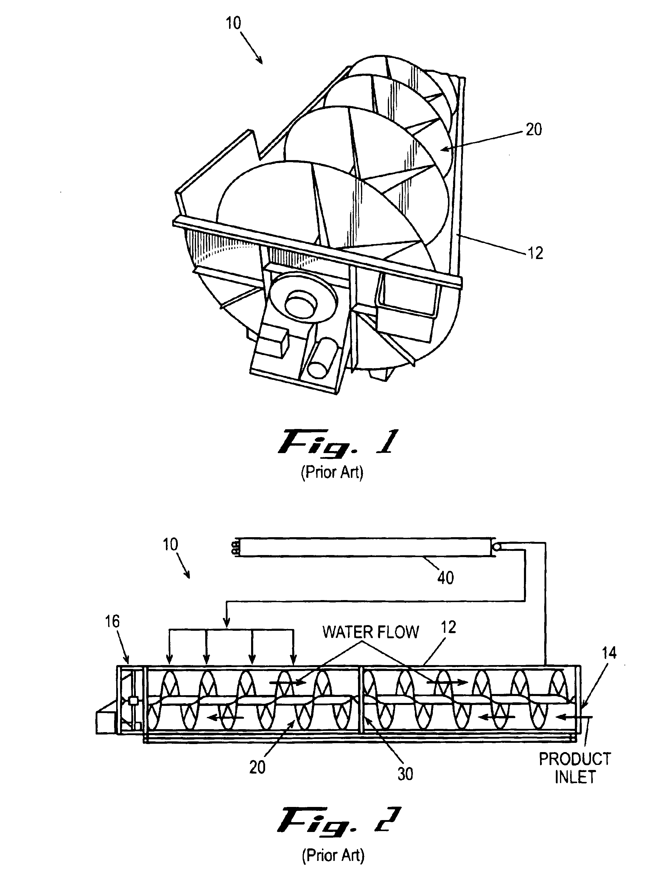 Hanger bearing for auger type poultry chiller with cone deflector