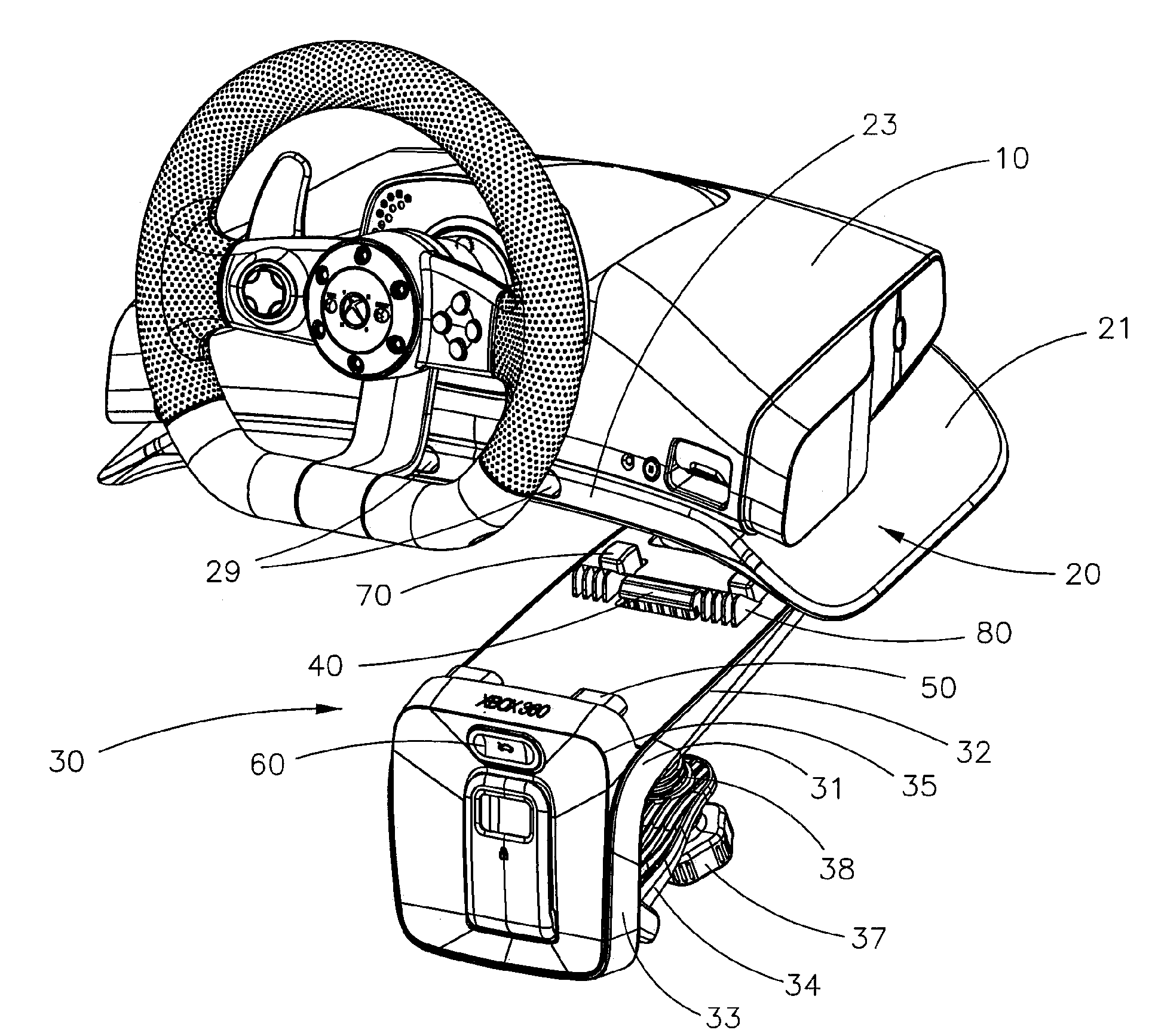 Convertible Lap Rest and Table Mount for Racing Wheel