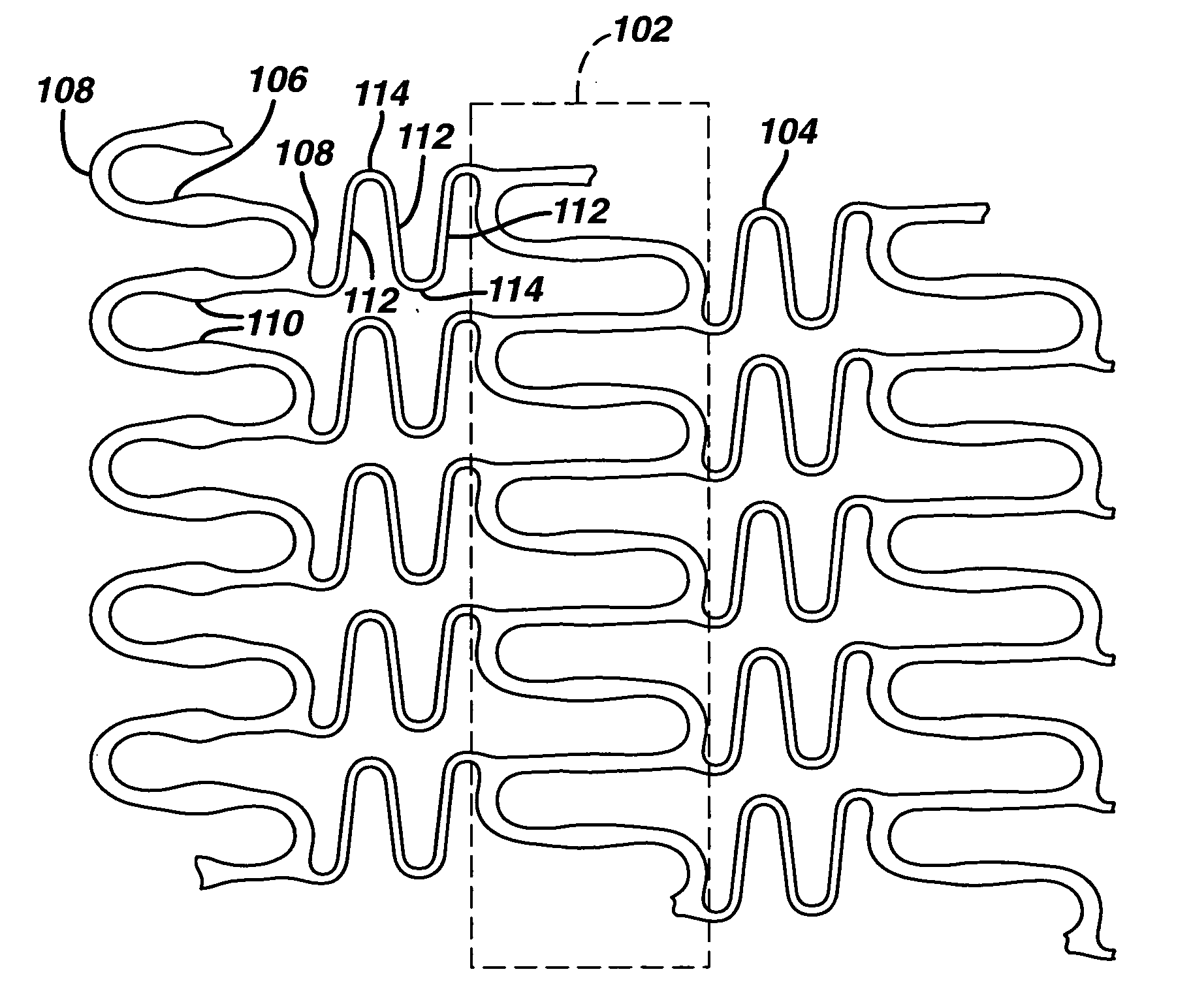 Geometry and material for use in high strength, high flexibility, controlled recoil drug eluting stents