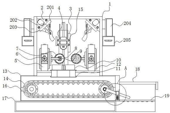 Integrated cutting and grinding equipment with transmission structure and for mold slide inserts