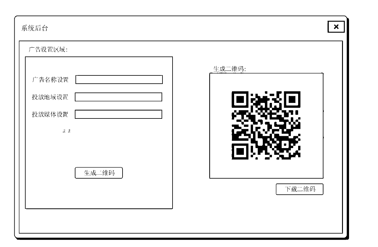 Method and system for generating two-dimension code, tracking advertisement and carrying out network interactivity