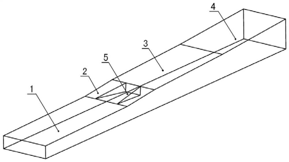 Combustion chamber of an rbcc engine with ramped rocket layout and its design method