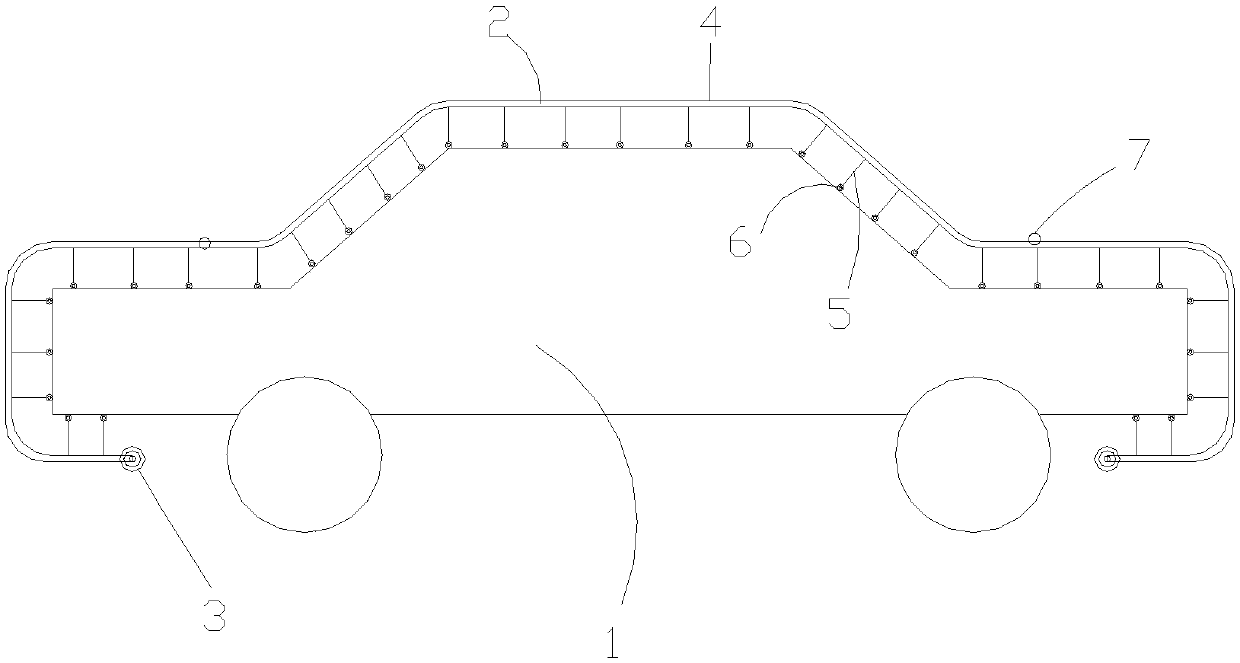 Easy-to-mount sun shade capable of preventing car paint abrasion