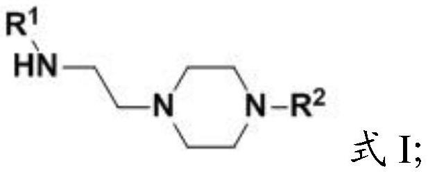 Aminoethylated piperazine and preparation method thereof, carbon dioxide absorbent and application of carbon dioxide absorbent