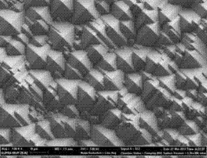 Light trapping structure based on nano-zinc oxide silicon heterojunction battery, and preparation method of the light trapping structure