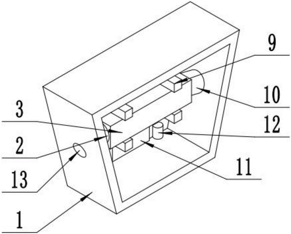 Trapezoidal multifunctional underground cable joint monitoring protection device