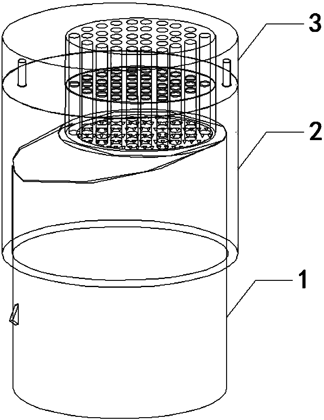 Flexible detachable whirlpool mixer