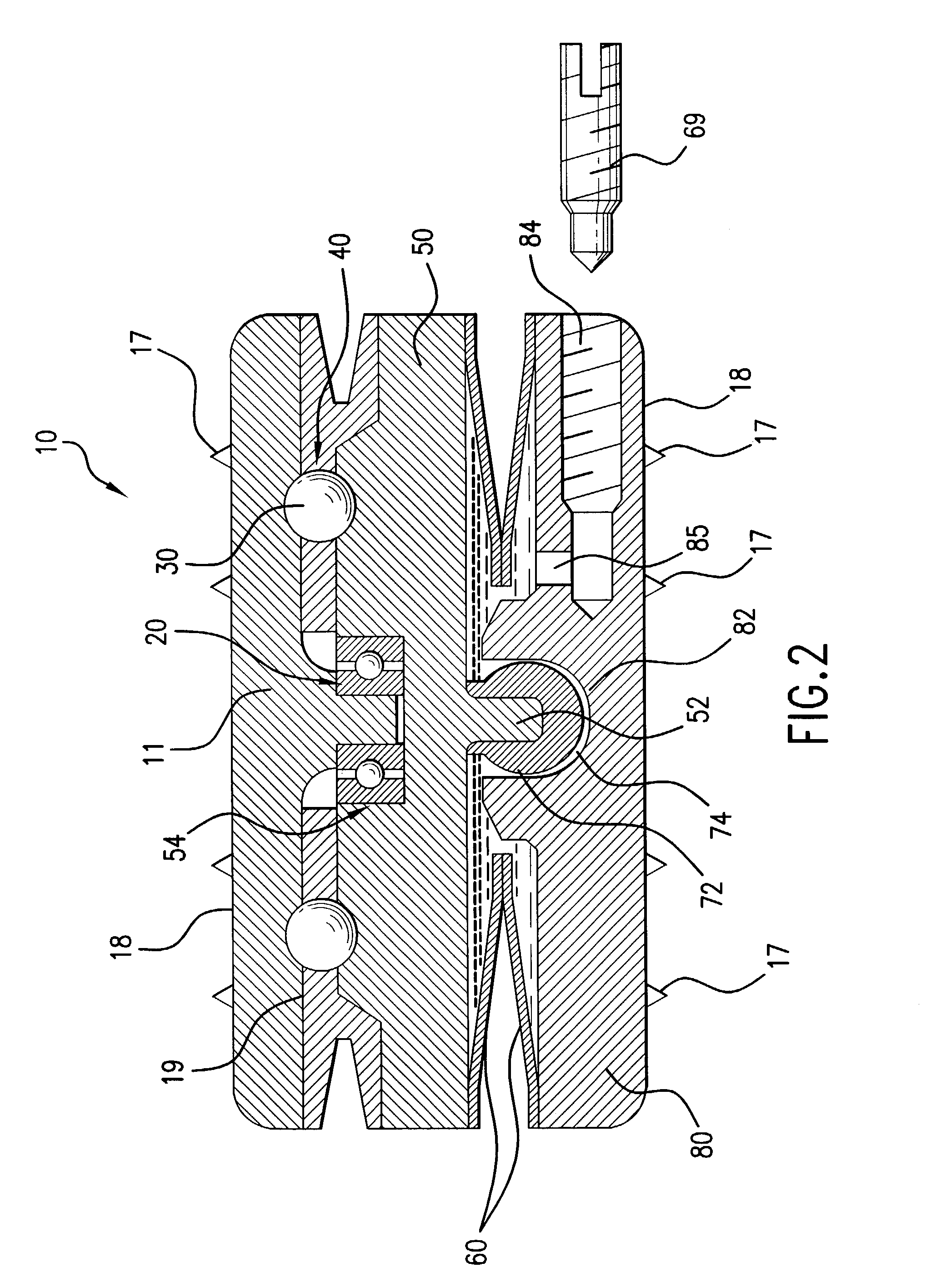 Rotatable and reversibly expandable spinal hydraulic prosthetic device