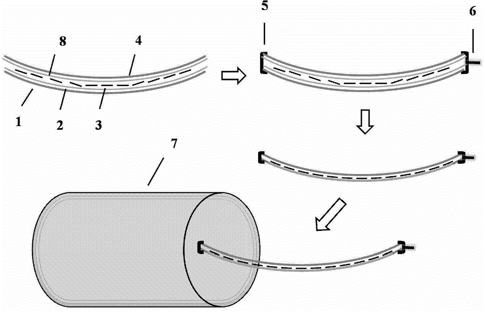 Lamination preparation process of curved-surface double-glass photovoltaic module