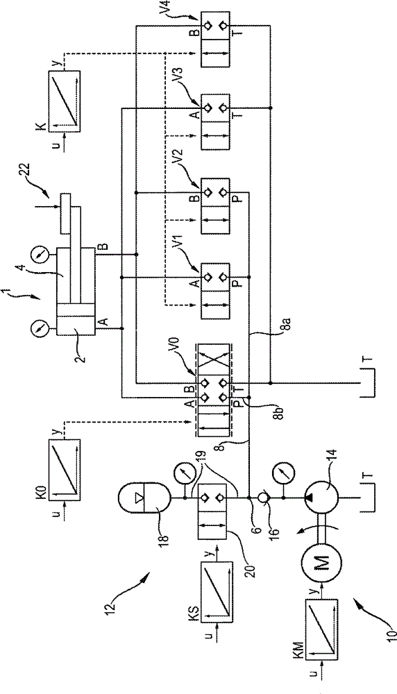 Hydraulic arrangement for supplying a consumer