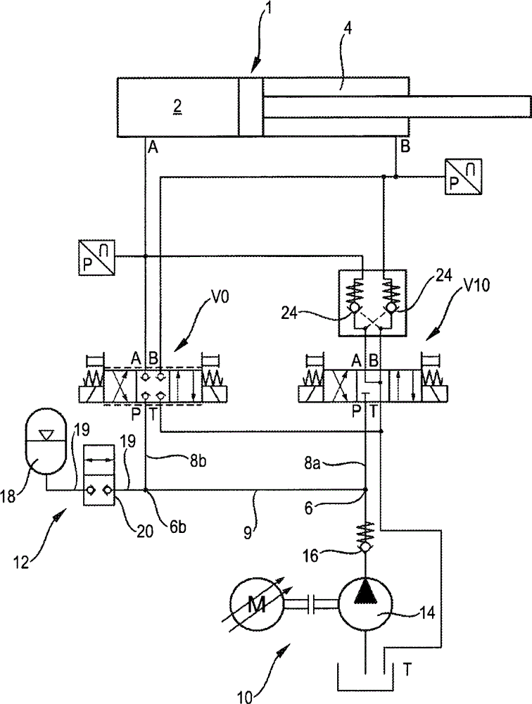 Hydraulic arrangement for supplying a consumer