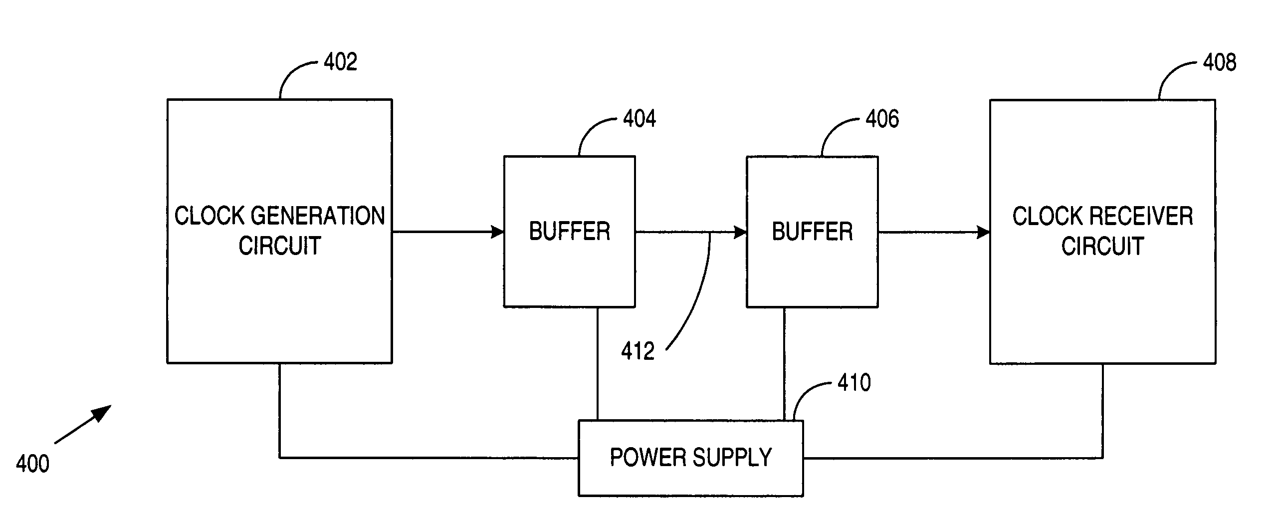 Method and apparatus for a reference clock buffer system