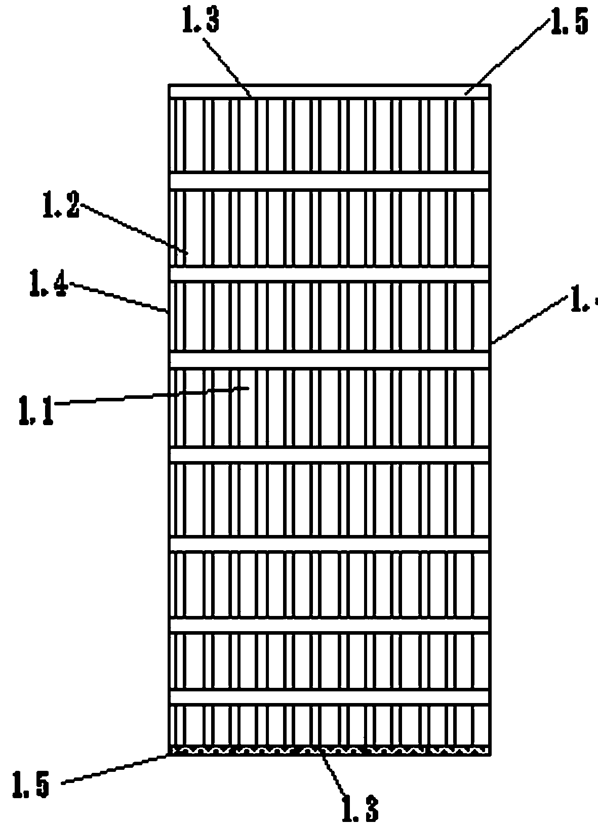 Right-angle connecting stand column of trapezoidal module wallboards for disassembly-and-assembly type sewage treatment pool