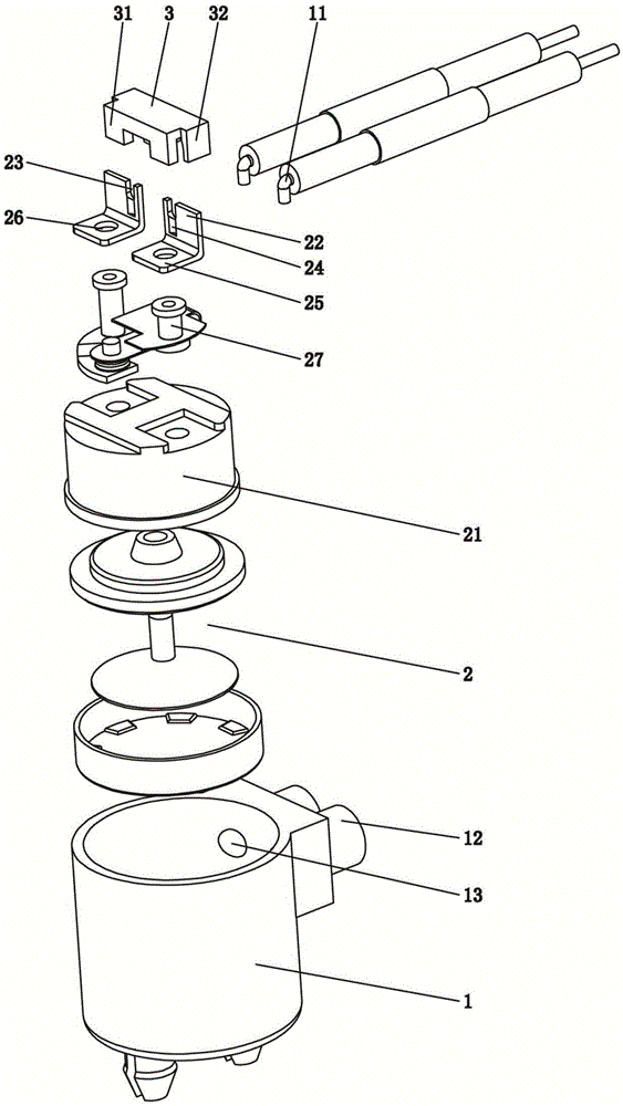 Fixing-clamping electrically-connected waterproof temperature controller