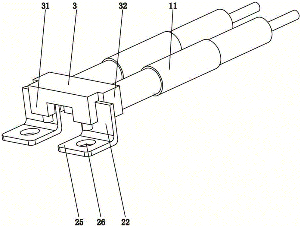 Fixing-clamping electrically-connected waterproof temperature controller