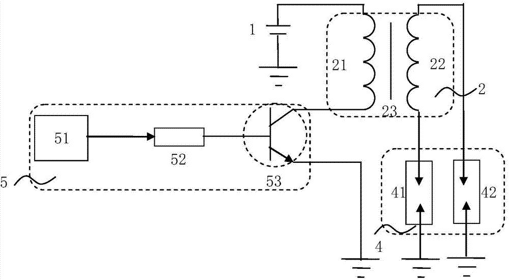 Fault diagnosis circuit and method of internal-drive electrically-controlled ignition system