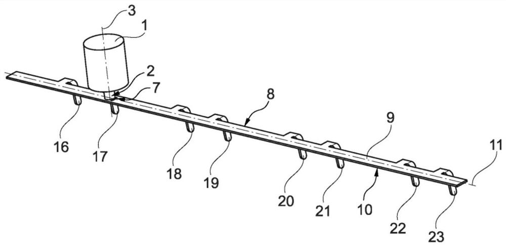 Device for actuating at least one switchable valve train component for internal combustion engine