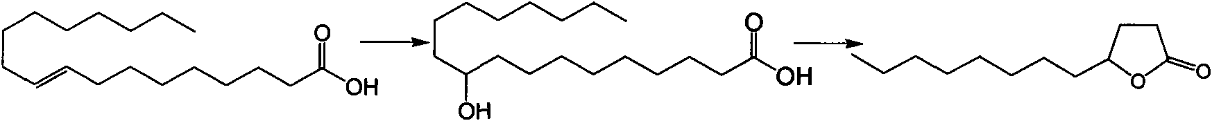 Method for producing natural perfume gamma-dodecalactone by microbial conversion