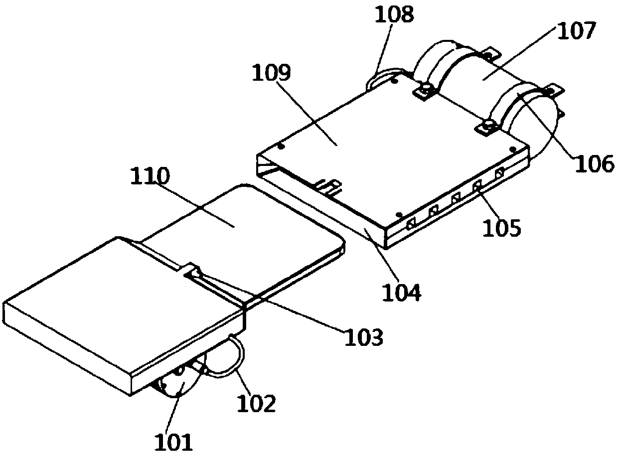 Underwater coupling power supply and information transmission device