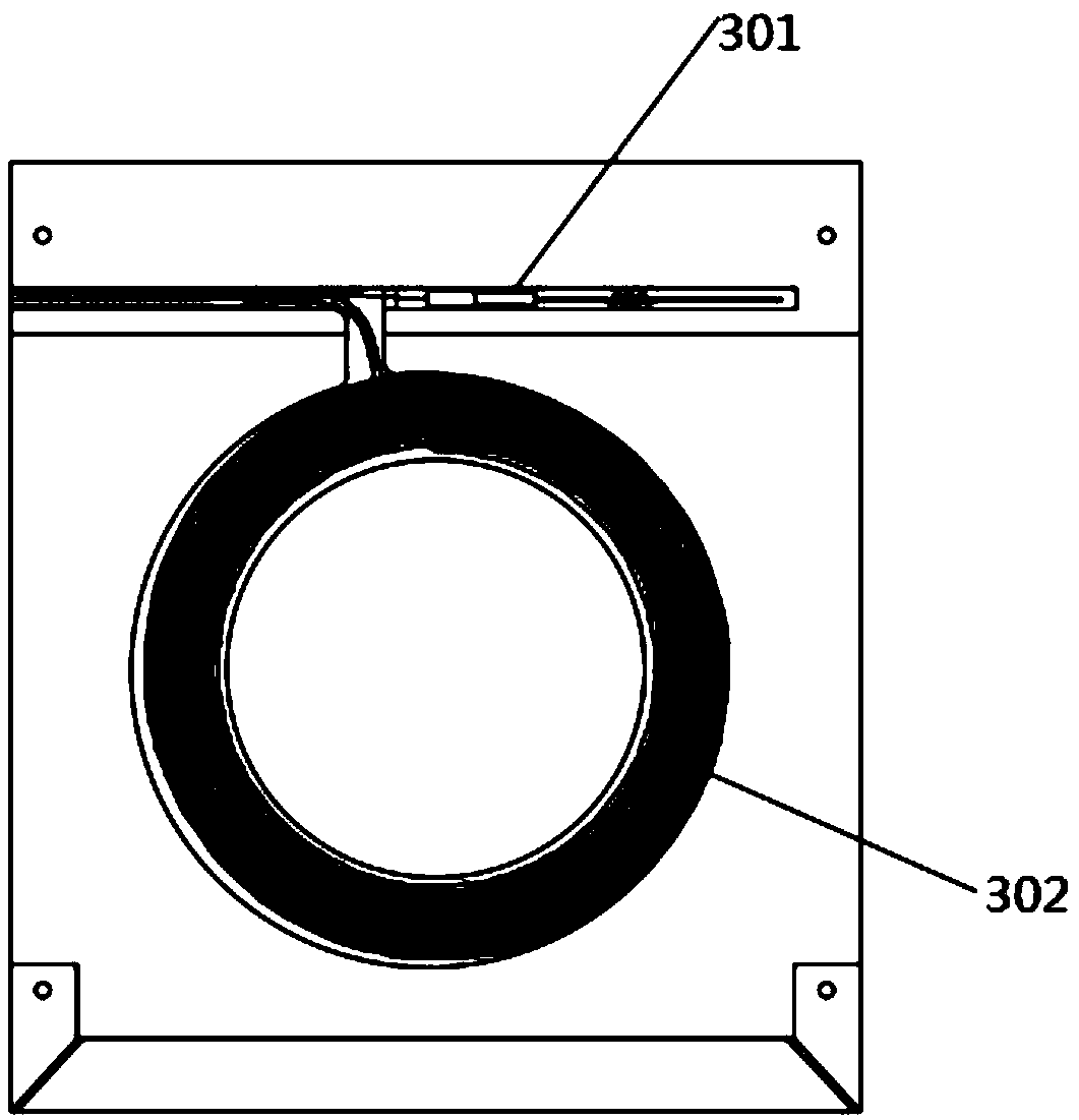 Underwater coupling power supply and information transmission device