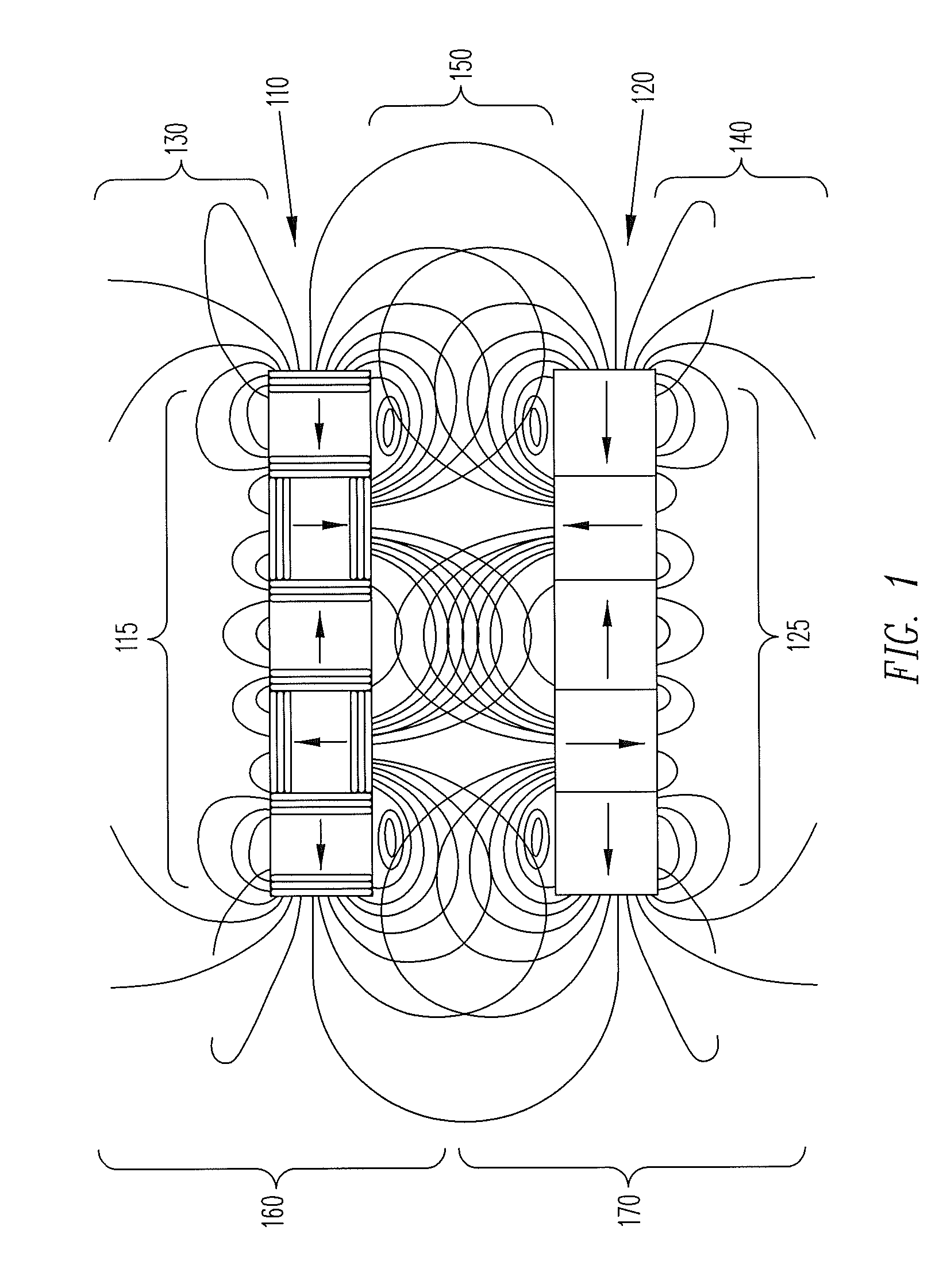 Electric motor with Halbach arrays