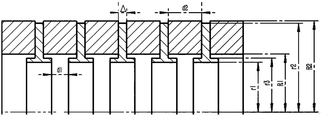 High wave-band space travelling wave tube PPM structure optimization designing method