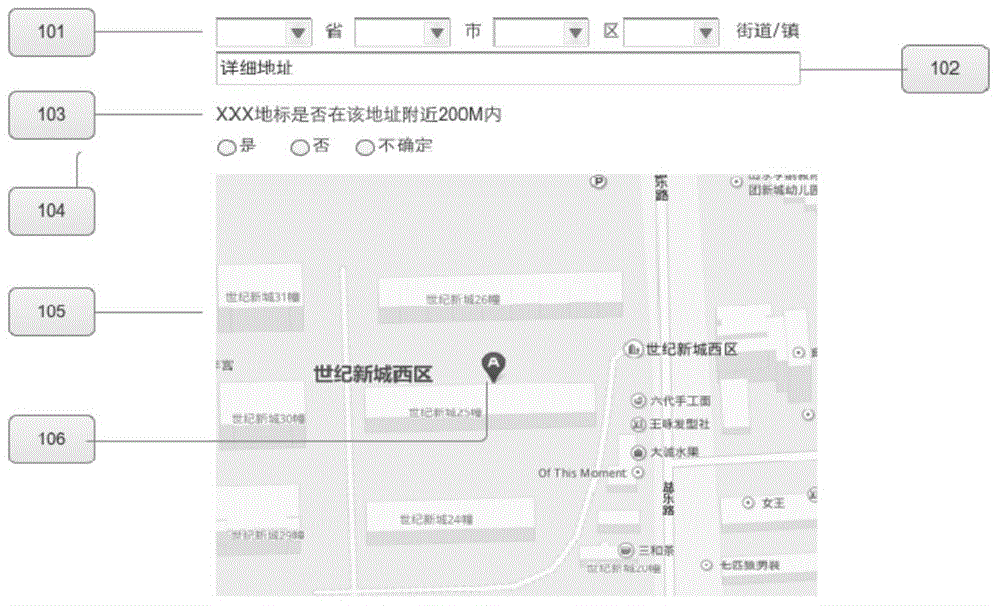 Method and device for address location