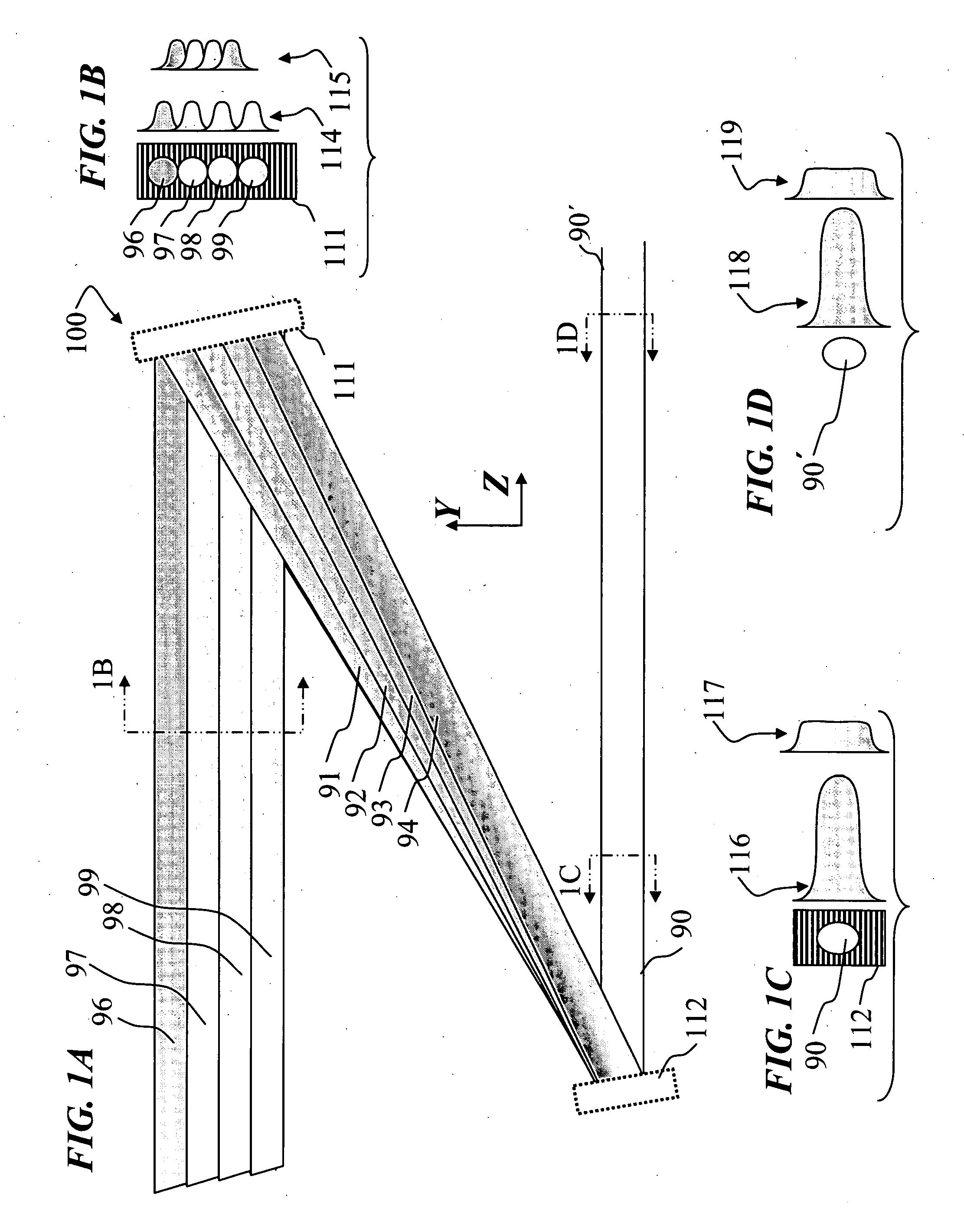 Method and apparatus for spectral-beam combining of high-power fiber lasers