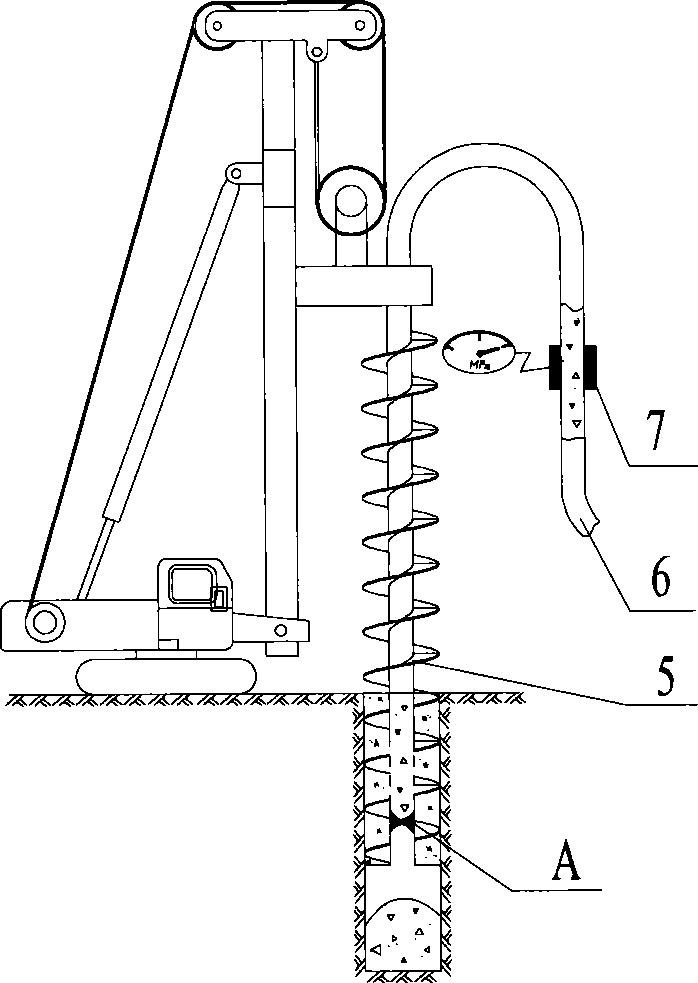 Bored pile control method, control system and drill using the control system