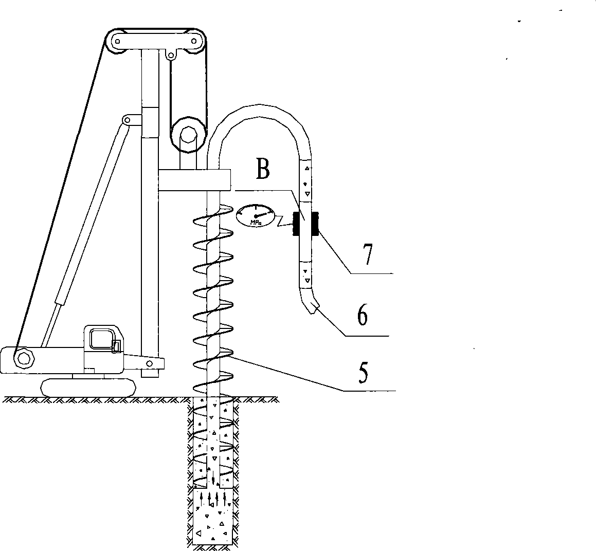 Bored pile control method, control system and drill using the control system