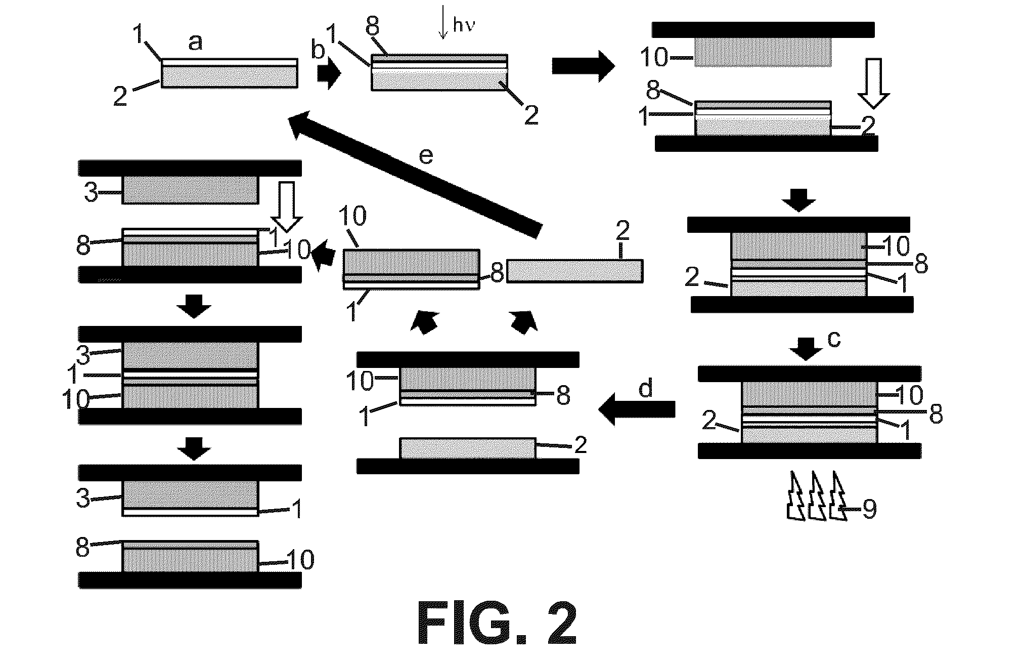 Method for transfering a graphene layer