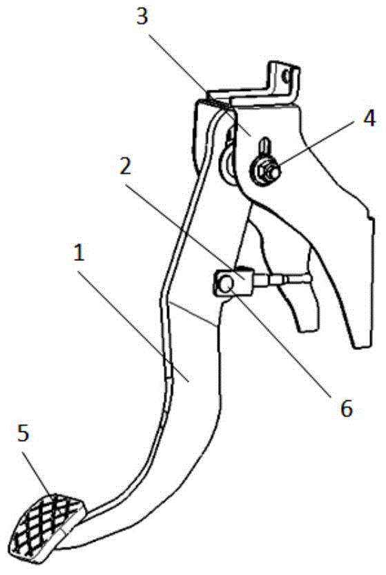 Automobile brake pedal structure with adjustable lever ratio