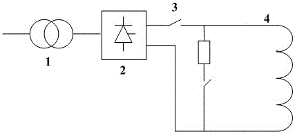 Magnetic blow-out switch protective device