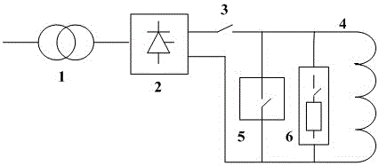 Magnetic blow-out switch protective device