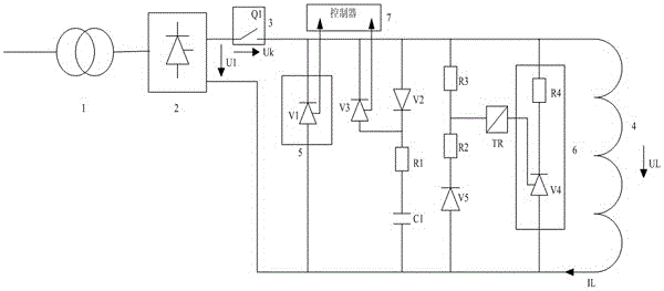 Magnetic blow-out switch protective device