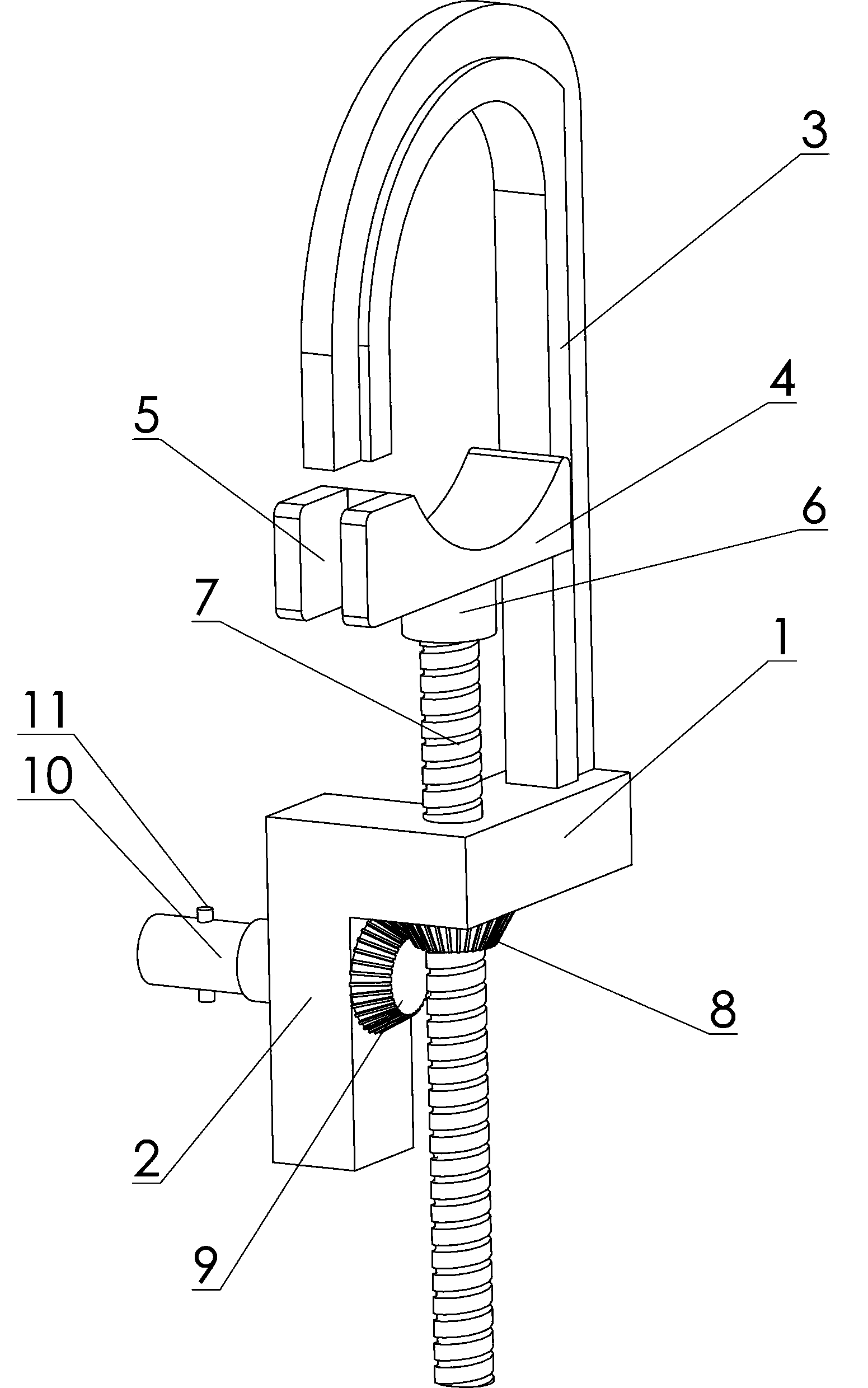 Direct lead wire grounding wire mounting and dismounting device