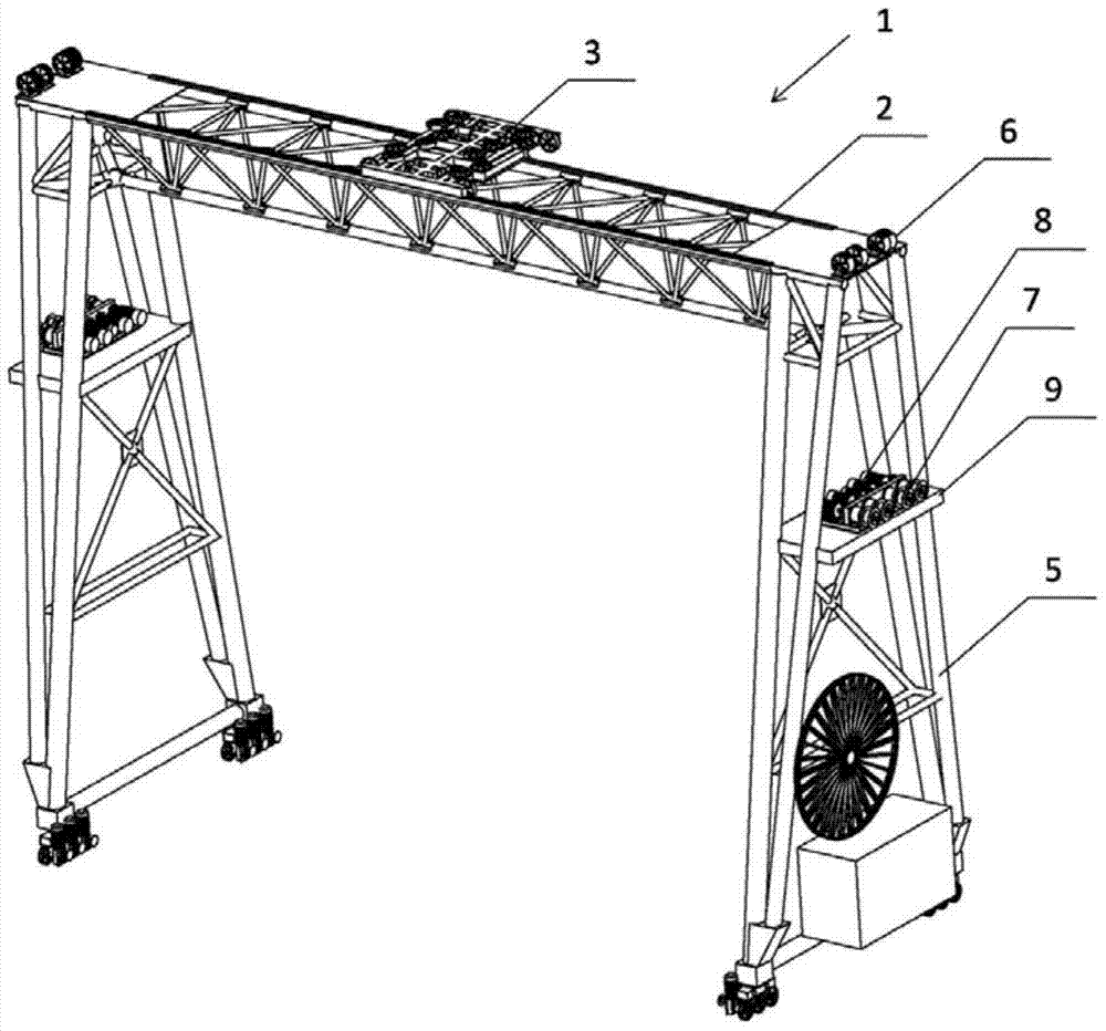 Differential Rail Container Crane