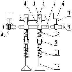 Continuous and changeable valve lift control mechanism