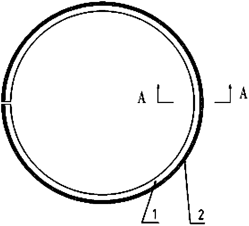 Composite coating piston ring inlaid with wear-resistant particles, and processing method thereof