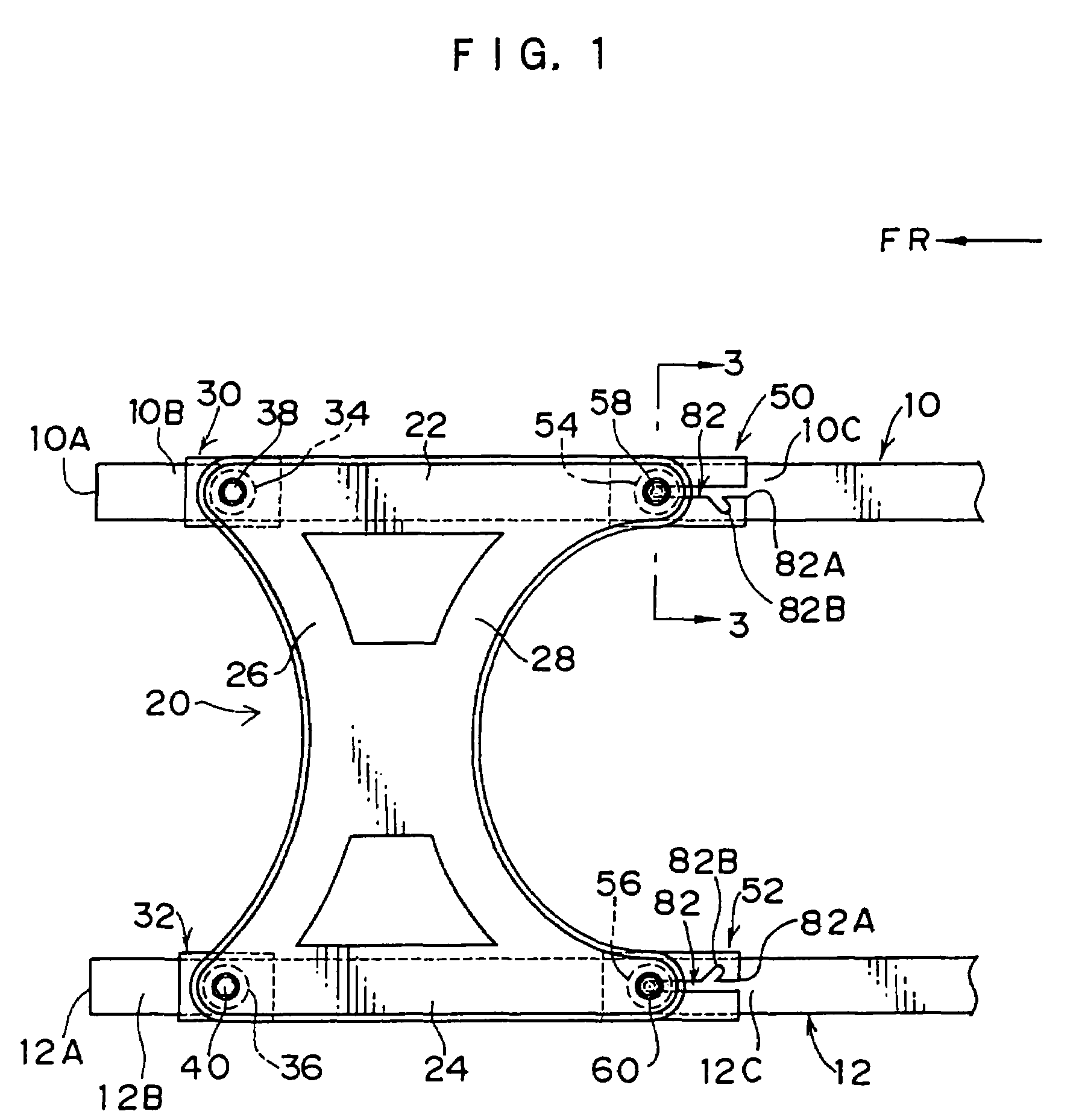 Front body structure of vehicle