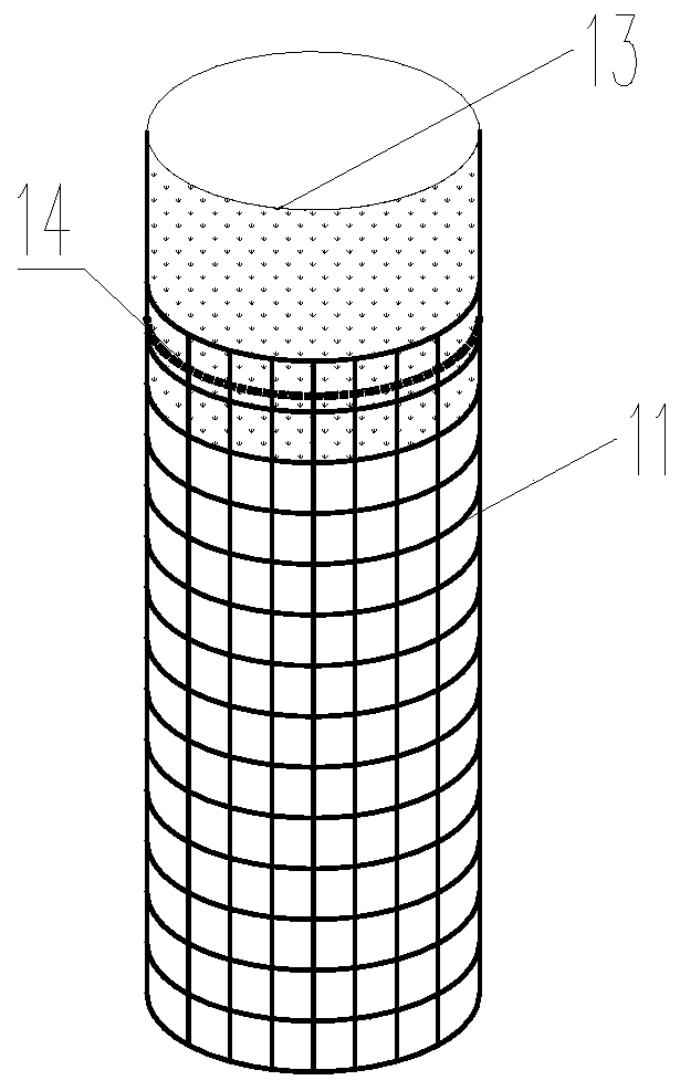 Existing cutting broadening roadbed structure in karst area and design and construction methods theref