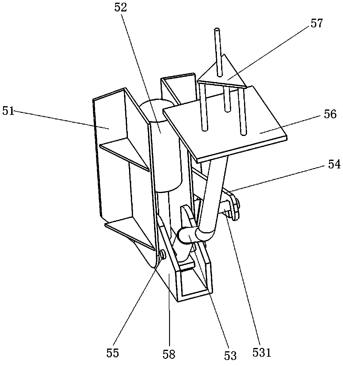 Automatic collecting and placing equipment for reflecting cones