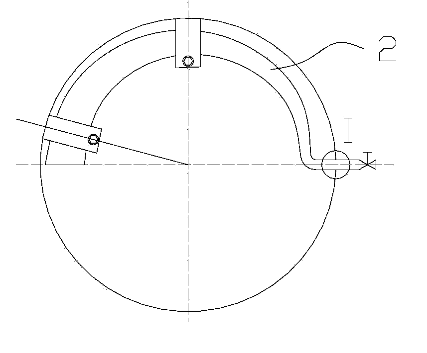 Gas explosion-preventive spiral spray pipe bubbling stirring apparatus