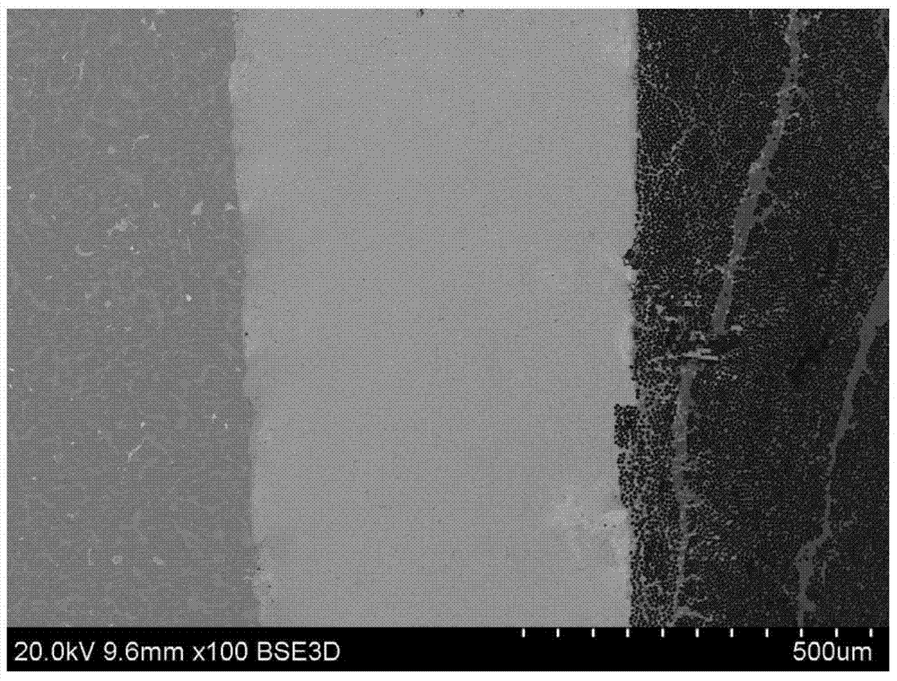 A method of connecting aluminum matrix composite material and titanium alloy