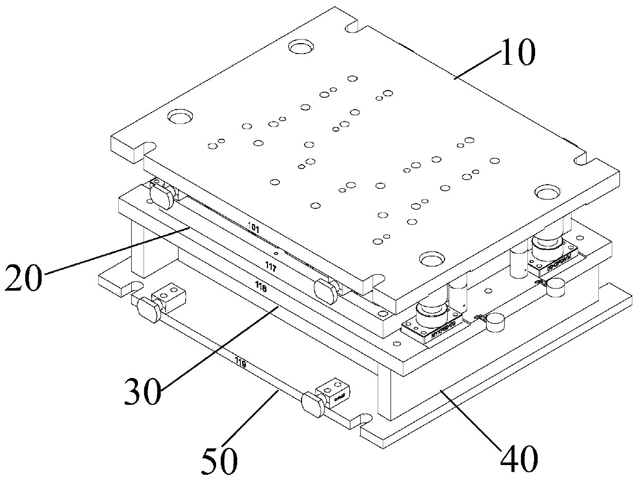 Efficient flexible adjusting and shaping die for stamping part