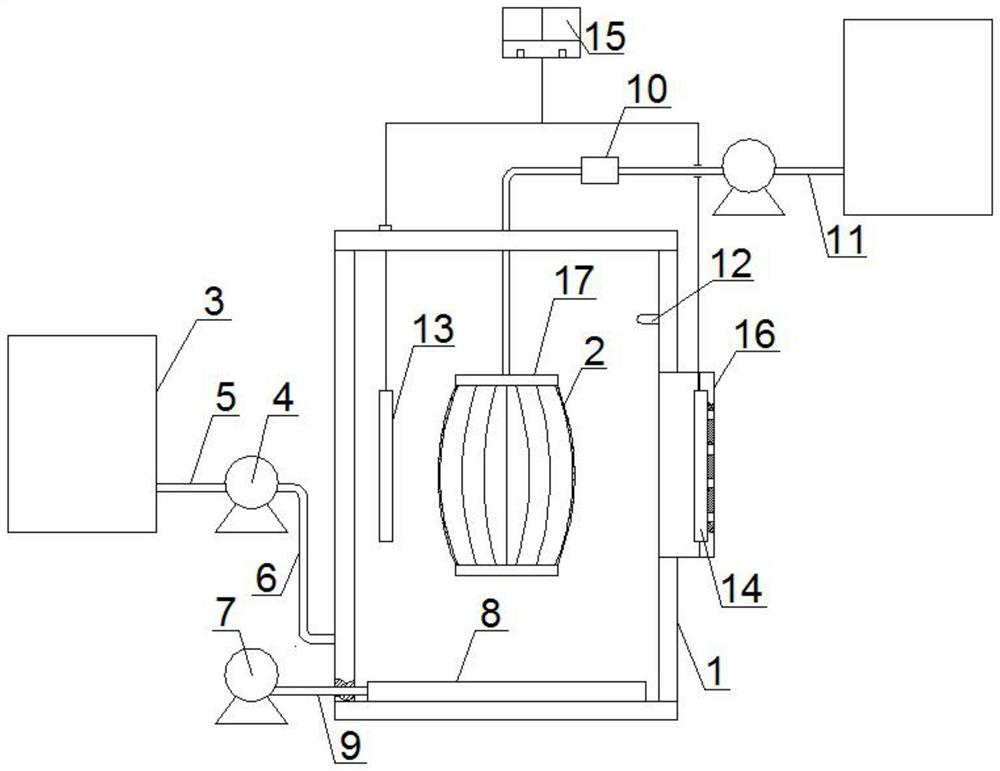 Coupling reactor for preventing and controlling membrane pollution in sewage treatment